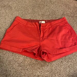 SO juniors dark coral shorts